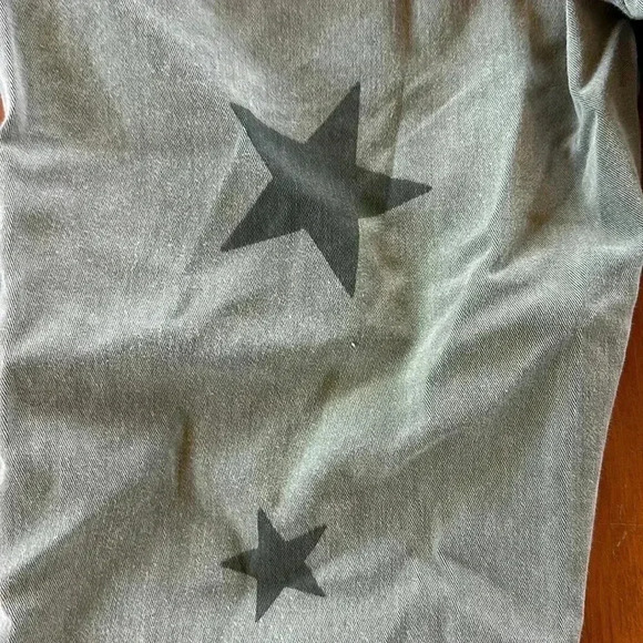 Sundry women's Gray Star-Printed Chino Pants Casual Slim Fit size 27 - Picture 9 of 10